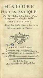 Histoire ecclésiastique : pour servir de continuation à celle de monsieur l'abbé Fleury Vol.16