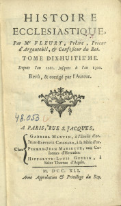 Histoire ecclésiastique : pour servir de continuation à celle de monsieur l'abbé Fleury Vol.18