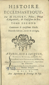 Histoire ecclésiastique : pour servir de continuation à celle de monsieur l'abbé Fleury Vol.2