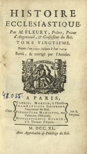 Histoire ecclésiastique : pour servir de continuation à celle de monsieur l'abbé Fleury Vol.20
