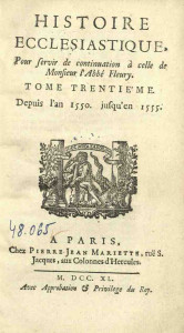 Histoire ecclésiastique : pour servir de continuation à celle de monsieur l'abbé Fleury Vol.30