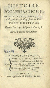 Histoire ecclésiastique : pour servir de continuation à celle de monsieur l'abbé Fleury Vol.8