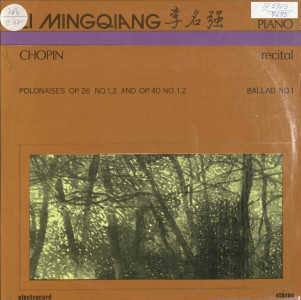 Il Mingqiang- recital piano : Polonaises Op.26 No.1.2. and Op.40 No1.2.