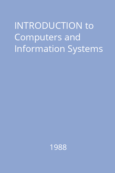 INTRODUCTION to Computers and Information Systems