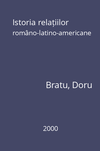 Istoria relațiilor româno-latino-americane