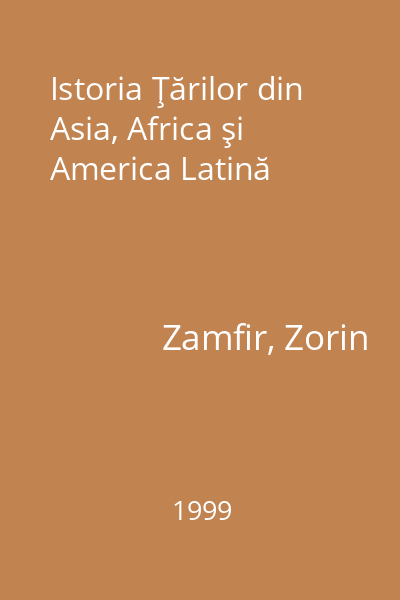 Istoria Ţărilor din Asia, Africa şi America Latină
