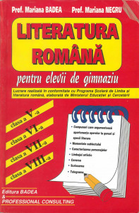 Literatura română : pentru clasele V-VIII