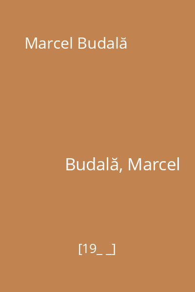Marcel Budală
