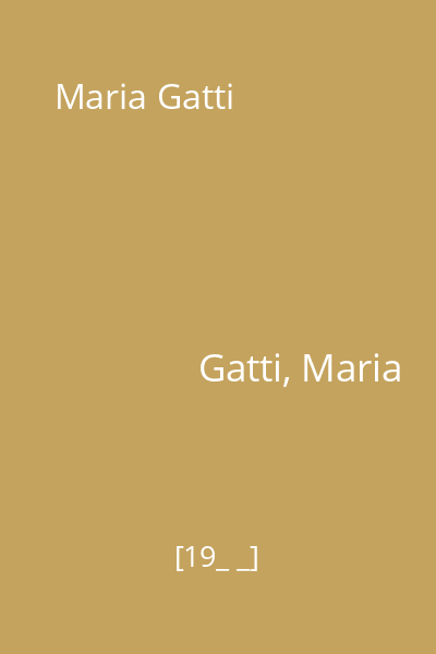 Maria Gatti