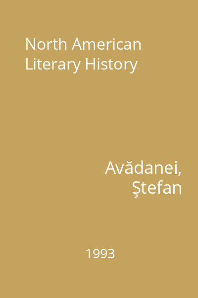 North American Literary History
