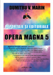 Opera Magna Vol.5 : Reportaje și editoriale : (Cartea nr. 51)