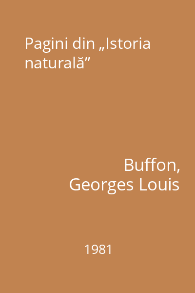 Pagini din „Istoria naturală”