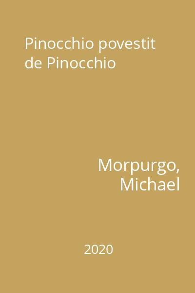 Pinocchio povestit de Pinocchio