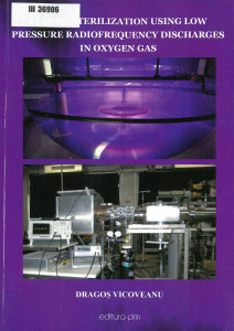 Plasma sterilization using low pressure radiofrequency discharges in oxygen gas