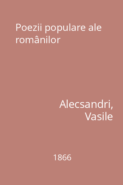 Poezii populare ale românilor