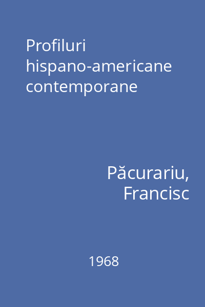 Profiluri hispano-americane contemporane