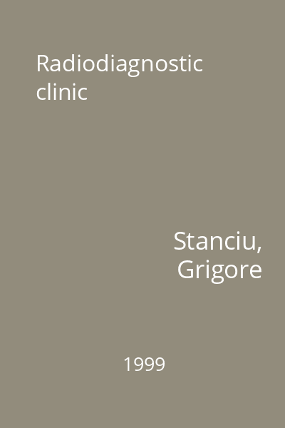 Radiodiagnostic clinic