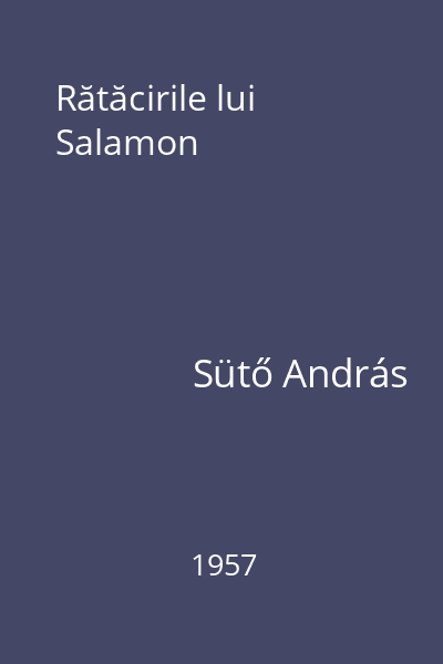 Rătăcirile lui Salamon