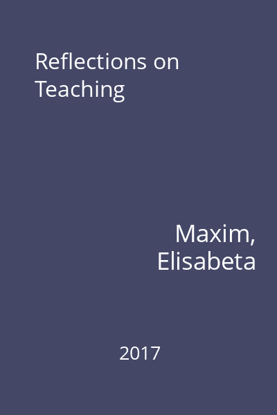 Reflections on Teaching