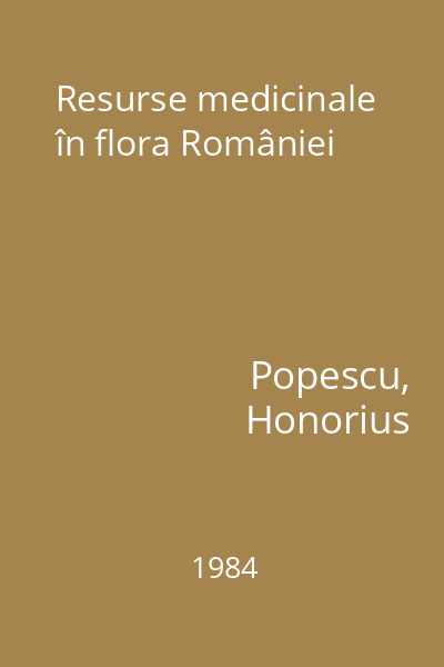 Resurse medicinale în flora României