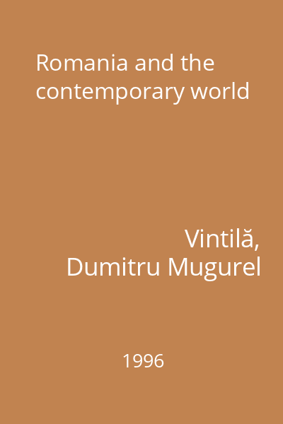 Romania and the contemporary world