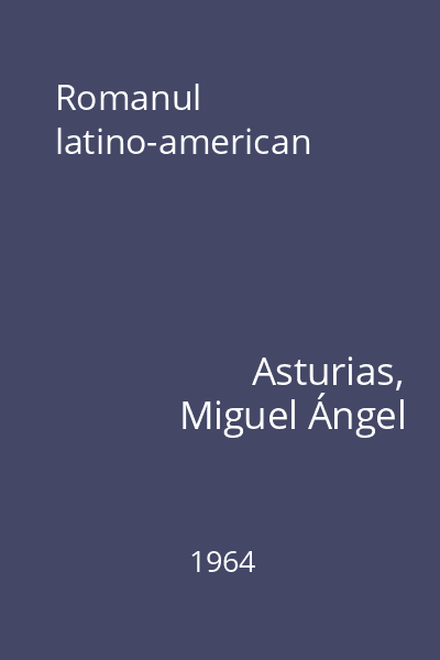 Romanul latino-american