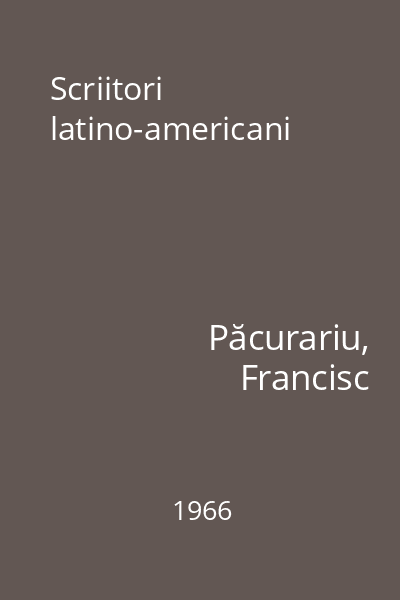 Scriitori latino-americani
