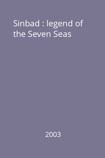 Sinbad : legend of the Seven Seas