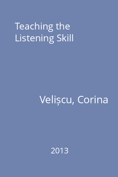 Teaching the Listening Skill