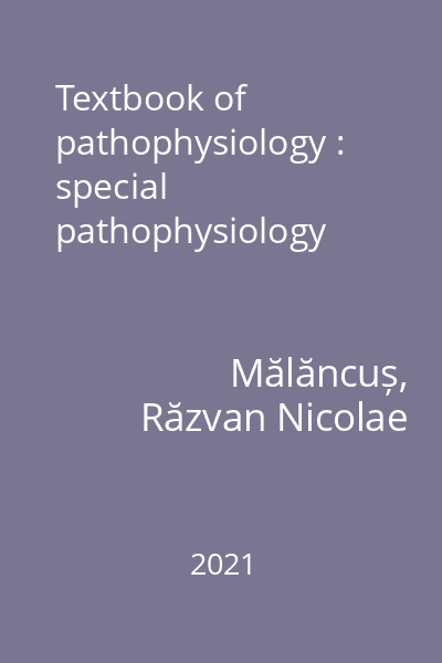 Textbook of pathophysiology : special pathophysiology