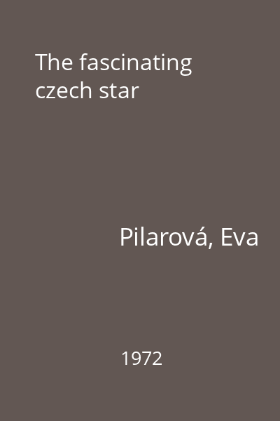 The fascinating czech star