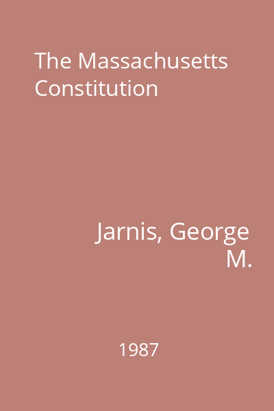 The Massachusetts Constitution
