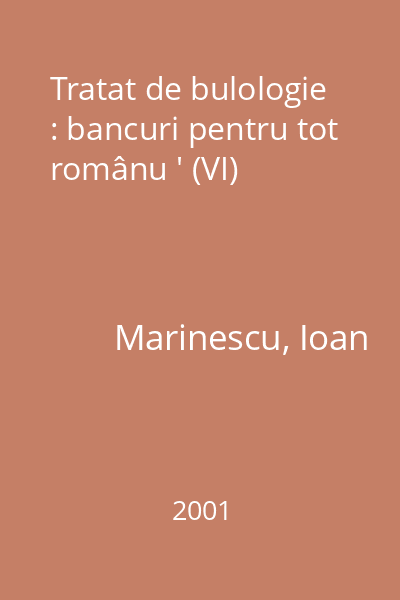 Tratat de bulologie : bancuri pentru tot românu ' (VI)