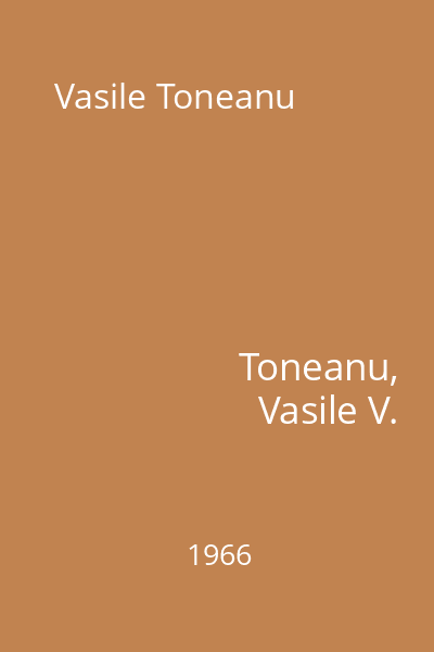 Vasile Toneanu