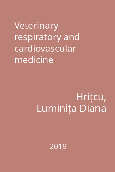 Veterinary respiratory and cardiovascular medicine