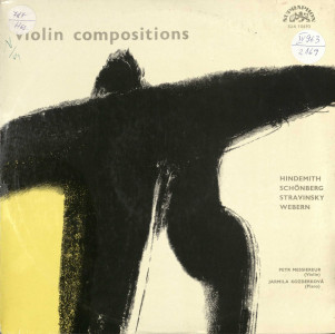 VIOLIN Compositions : Hindemith; Schönberg; Stravinsky; Webern