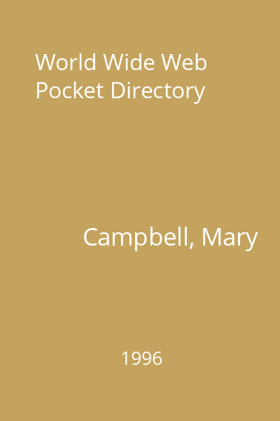 World Wide Web Pocket Directory